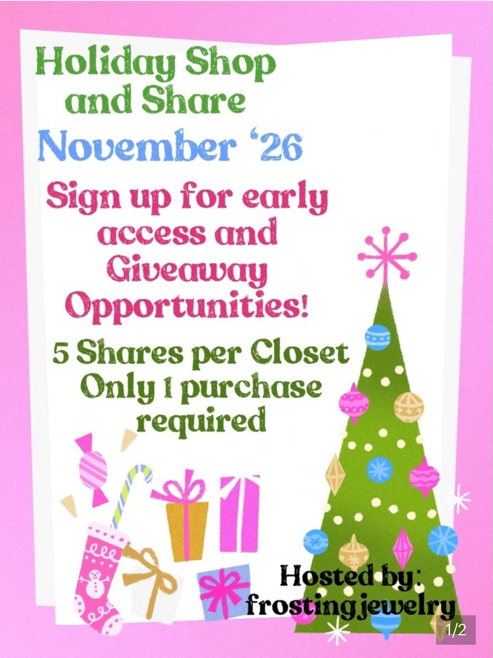 Holiday Shop & Share by @frostingjewelry